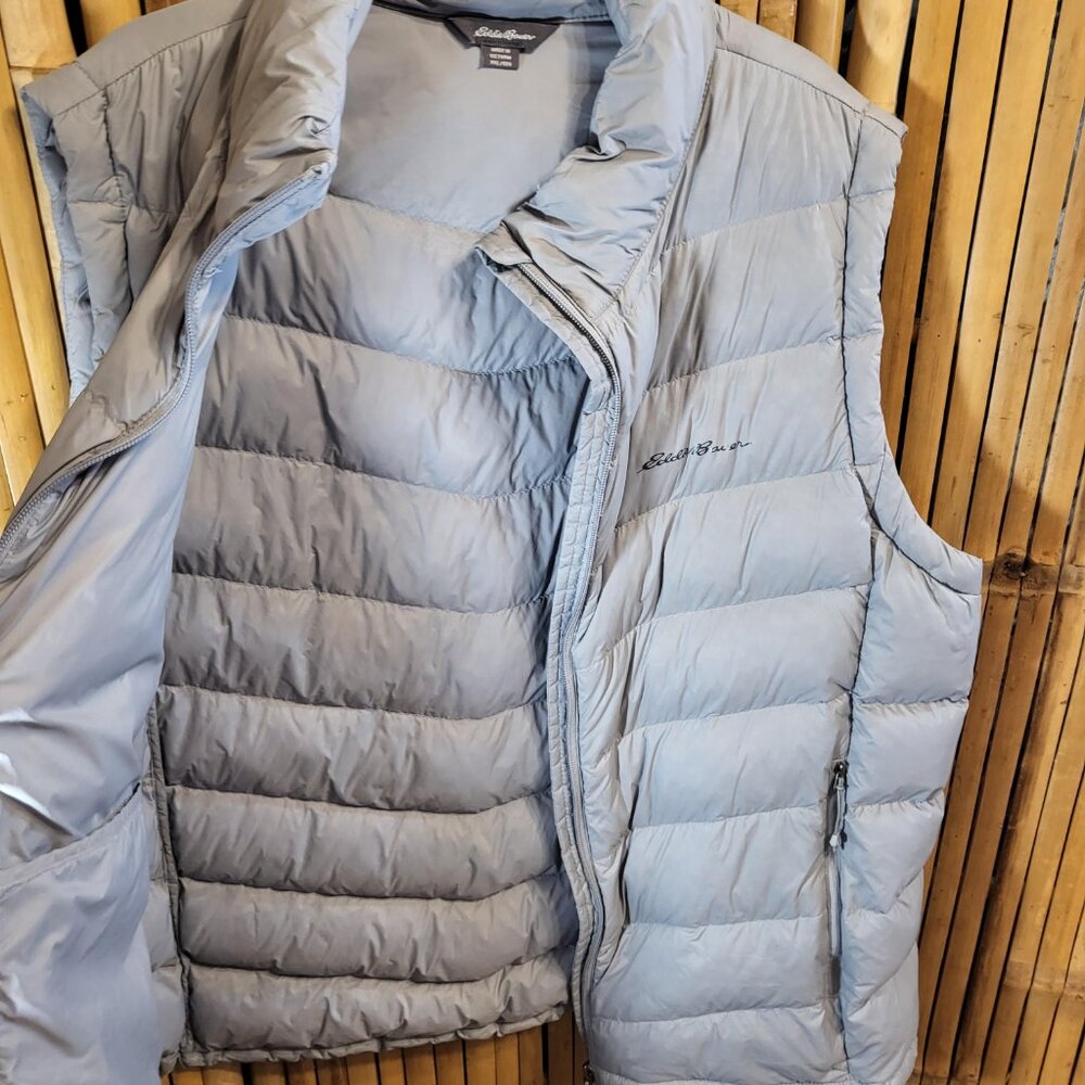 Eddie Bauer EB650 Down Puffer Vest Women XXL Gray - Picture 2 of 8